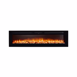 Adam Orlando Inset / Wall Mounted Electric Fire, 72 Inch