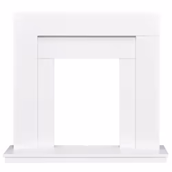 Adam Malmo Fireplace in White, 39 Inch