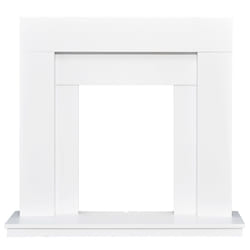 Adam Malmo Fireplace in White, 39 Inch