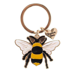 Queen Bee Enamel Keyring by Puckator