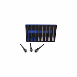 1/2" Drive Allen Hex Key Sockets Extra Long 140mm 5mm - 17mm 8pc Set