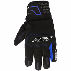 RST Rider Motorcycle Gloves, black-blue, Size 2XL for Men
