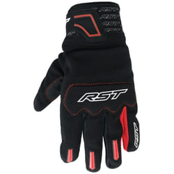 RST Rider Motorcycle Gloves, black-red, Size S for Men