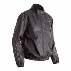 RST Motorbike Waterproof Rain Jacket Lightweight Outdoor Motorcycle Over Jacket - 40, Black