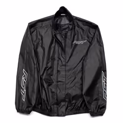 RST Motorbike Waterproof Rain Jacket Lightweight Outdoor Motorcycle Over Jacket - 40, Black