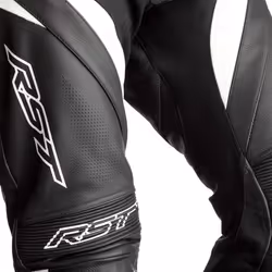 RST Tractech Evo 4 Youth Motorcycle Biker CE Approved Sports Racing Leather Suit - 34, Black / White