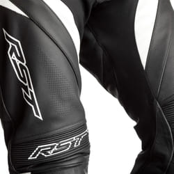 RST Tractech Evo 4 Youth Motorcycle Biker CE Approved Sports Racing Leather Suit - 34, Black / White