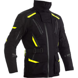 RST Pro Series Pathfinder Motorcycle Texte Jacket, black-yellow, Size 2XL for Men
