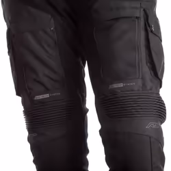 RST Pro Series Adventure-X Jean Motorbike Motorcycle CE Armour Textile Pants - 44, Black / Black