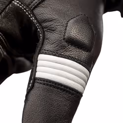 RST Pilot Mens Motorbike Leather Gloves CE Approved Sports Motorcycle Glove - 11, Black / White - Additional view 5