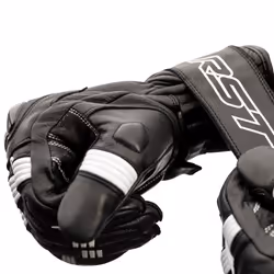 RST Pilot Mens Motorbike Leather Gloves CE Approved Sports Motorcycle Glove - 11, Black / White - Additional view 7