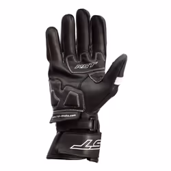 RST Pilot Mens Motorbike Leather Gloves CE Approved Sports Motorcycle Glove - 11, Black / White - Additional view 9