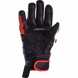 RST Freestyle II Motorcycle Gloves, black-white-red, Size L for Men