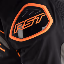 RST S-1 Motorcycle Textile Jacket, black-grey-orange, Size S for Men