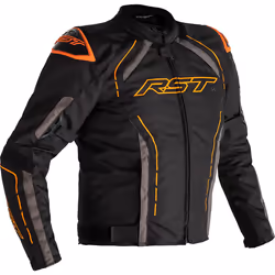 RST S-1 Motorcycle Textile Jacket, black-grey-orange, Size XL for Men