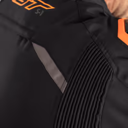 RST S-1 Motorcycle Textile Jacket, black-grey-orange, Size XL for Men