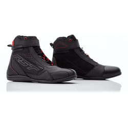 RST Frontier Motorcycle Shoes, black-red, Size 41 for Men