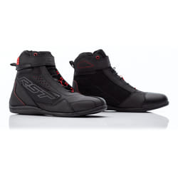 RST Frontier Ladies Motorcycle Shoes, black-red, Size 38 for Women