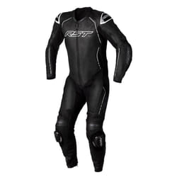 RST S1 CE One Piece Leather Suit Black / Black / White - 46