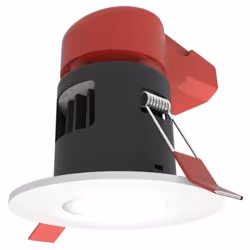 Ansell APRILED/CW Prism LED Fire Rated LED Downlight IP65 4000K (White)