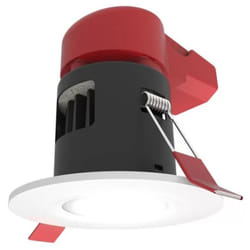 Ansell APRILED/CW Prism LED Fire Rated LED Downlight IP65 4000K (White)