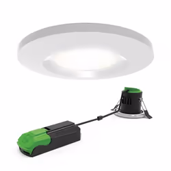 4lite IP65 Fire Rated Downlight, Recessed lighting spot, 1 bulb(s), LED, 7 W, 3000 K, White