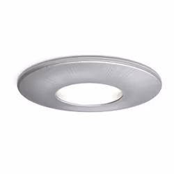 4lite IP65 GU10 Fire Rated Downlight, 1 bulb(s), GU10, IP65, Satin chrome
