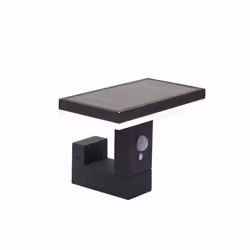 4lite Rectangular Solar Wall Light, Outdoor wall lighting, Graphite, Aluminium, Polycarbonate (PC), IP54, Garden, III