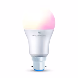4lite WiZ Connected LED A60 White Smart Bulb, Smart bulb, Wi-Fi/Bluetooth, White, LED, Polycarbonate (PC), B22