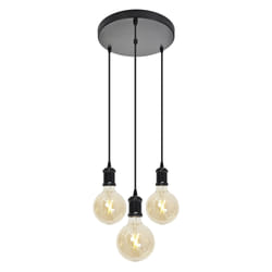 4lite Decorative 3 Light Circular Ceiling Pendant (Bulbs Not Included)