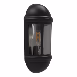 4lite IP65 Half Wall Lantern E27, Outdoor wall lighting, Graphite, Polycarbonate (PC), IP65, Facade, Garden, II