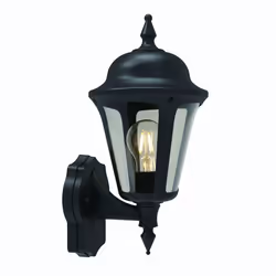 4lite IP65 Wall Lantern E27, Outdoor wall lighting, Graphite, Polycarbonate (PC), IP65, Entrance, Garden, II