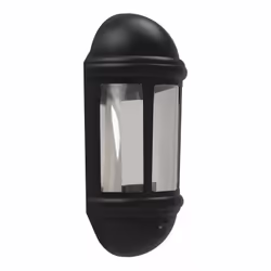 4lite IP65 LED Half Wall Lantern PIR, Outdoor wall lighting, Graphite, Polycarbonate (PC), IP65, II, IK08