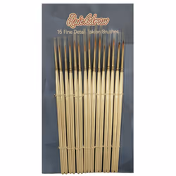 Extra Fine Detail Modelling Paint Brush Set - Set of 15