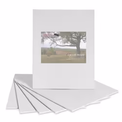 3pk 35 x 35cm Blank Canvas Panel Cotton Duck Gesso Primed Boards