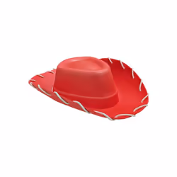 Adults Red Cowboy Hat Toy Story Wild West EVA Costume Accessory