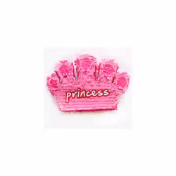 Pink Princess Tiara Crown Pinata Party Game with Bashing Stick