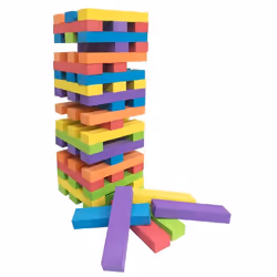 60 Blocks EVA Foam Tumbling Tower Outdoors Garden Family Party Game