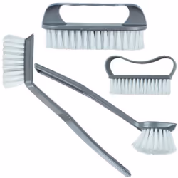 4Pc Kitchen Brushes Washing Up Cleaning Scrubbing Hanging Hook Assorted Dish Pan
