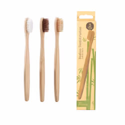 Eco Friendly & Biodegradable Family Pack Of 3 Bamboo Toothbrush