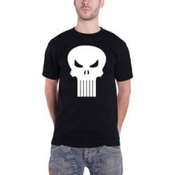 Punisher T Shirt Skull logo new Official Marvel Comics Mens Black - M, Black