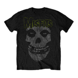 Men's The Misfits Classic Distressed Logo Black T-Shirt - X Large