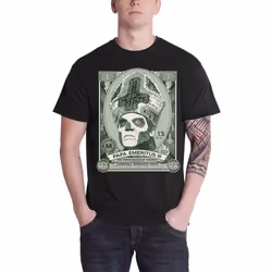Ghost Papa Cash Dollar T Shirt - XL, Black