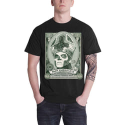 Ghost Papa Cash Dollar T Shirt - XL, Black