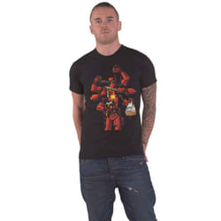 Deadpool T Shirt Arms new Official Marvel Black - XL, Black