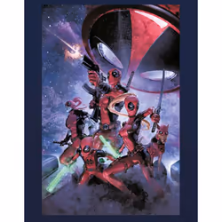 Deadpool T Shirt Deadpool Family new Official Marvel Mens Navy Blue