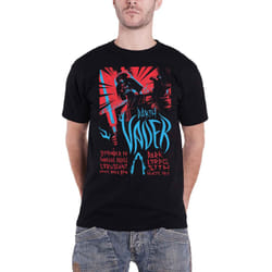 Star Wars T Shirt Darth Vader Rocks Poster new Official Mens Black