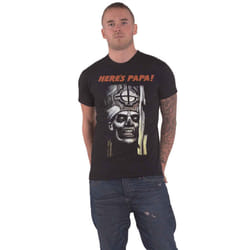 Ghost Heres Papa Band Logo T Shirt - XXL, Black