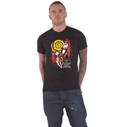 The Nightmare Before Christmas T Shirt Ghosts Official Disney Mens Black - L, Black
