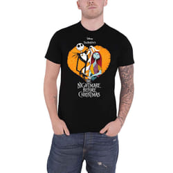 The Nightmare Before Christmas T Shirt Heart Logo Official Disney Mens Black - M, Black